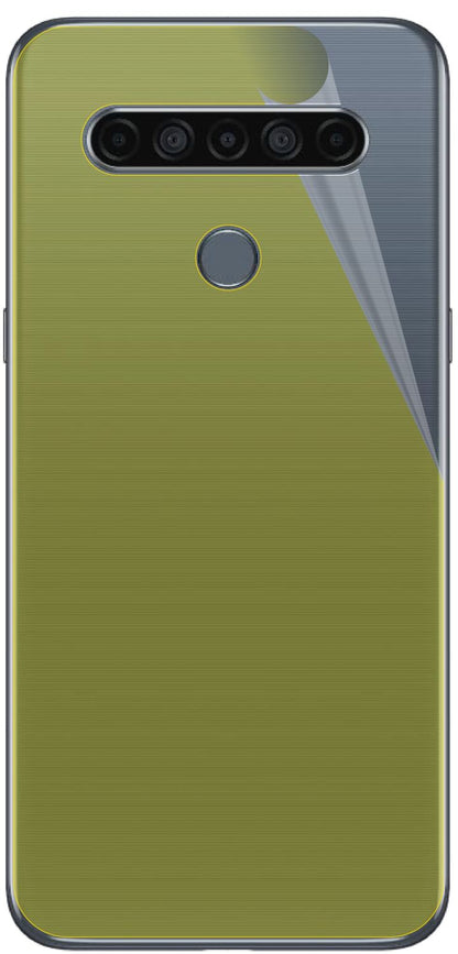 dipos Displayschutz für LG K61 Rückseite, transparente Oberfläche, geringe Dicke und perfekte Passform