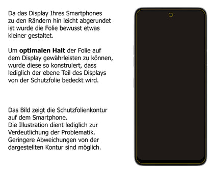 Blickschutzfolie für LG K62 Plus matt Schutzfolie Privacy