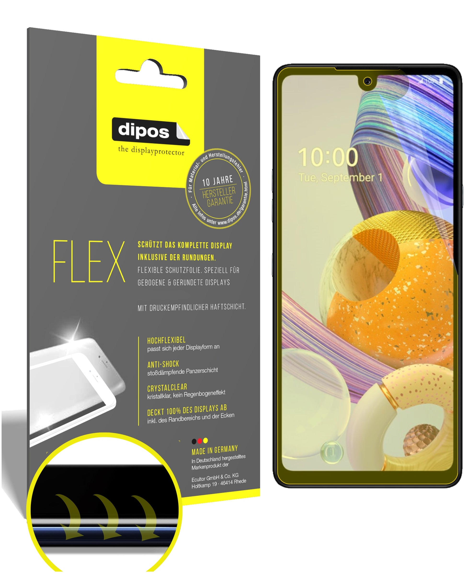 3D Full Cover Displayschutzfolie: Case-freundlicher Schutz mit perfekter Passform für dein Display. 