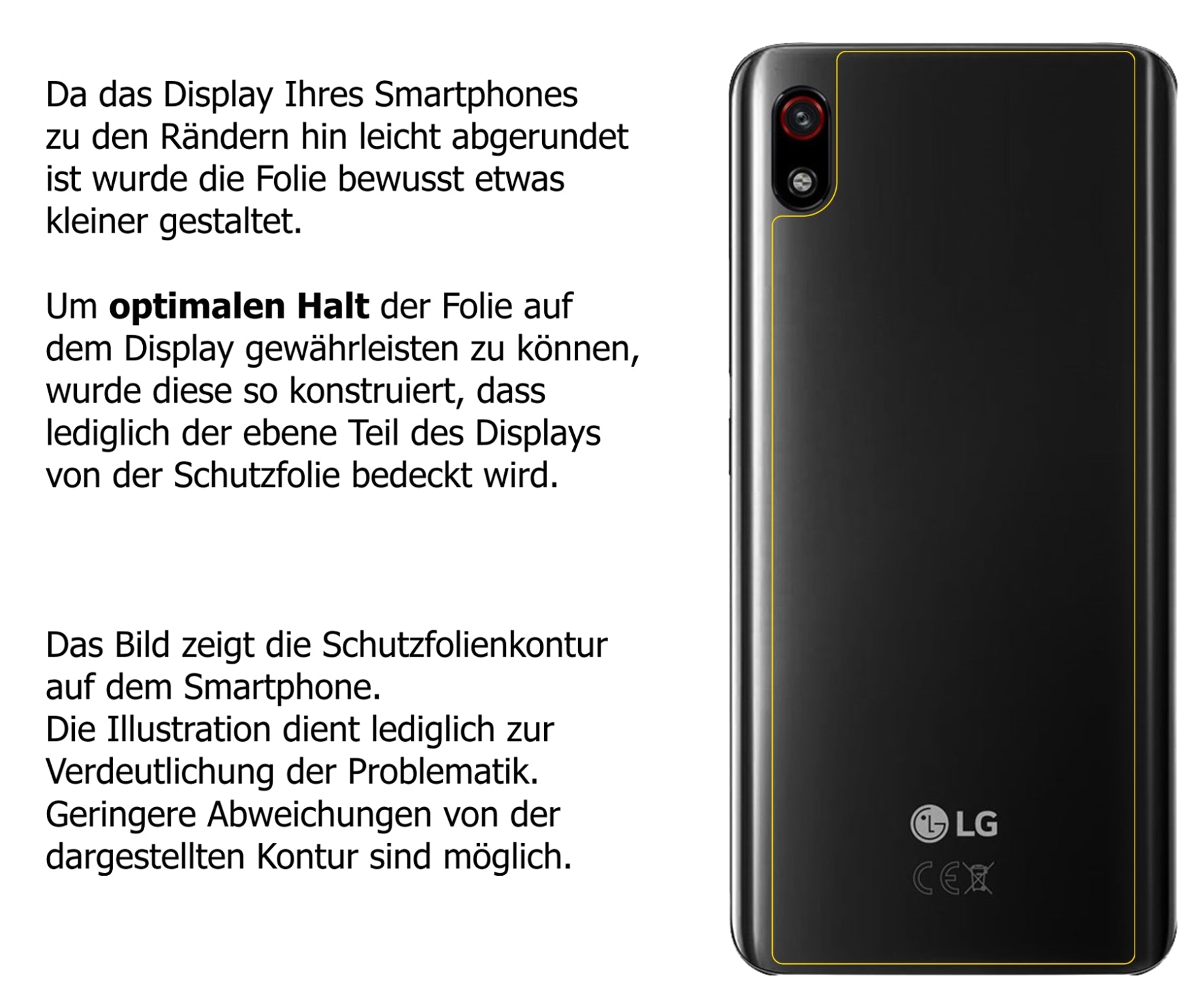 Dünne und klare Folie passend zugeschnitten für LG W10 Alpha Rückseite
