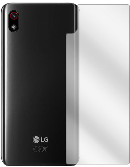 LGW10 Alpha Rückseite mit aufgebrachter dipos Displayschutzfolie, glasklare Darstellung ohne Einschränkungen