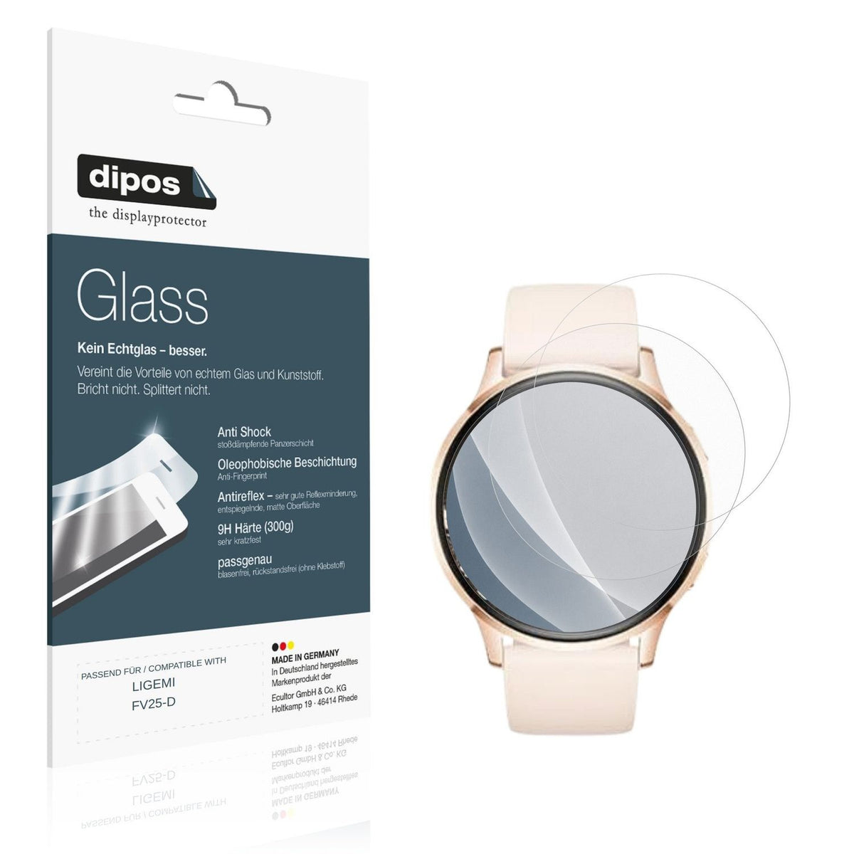2x Screen Protector for LIGEMI FV25-D matte Flexible Glass 9H dipos