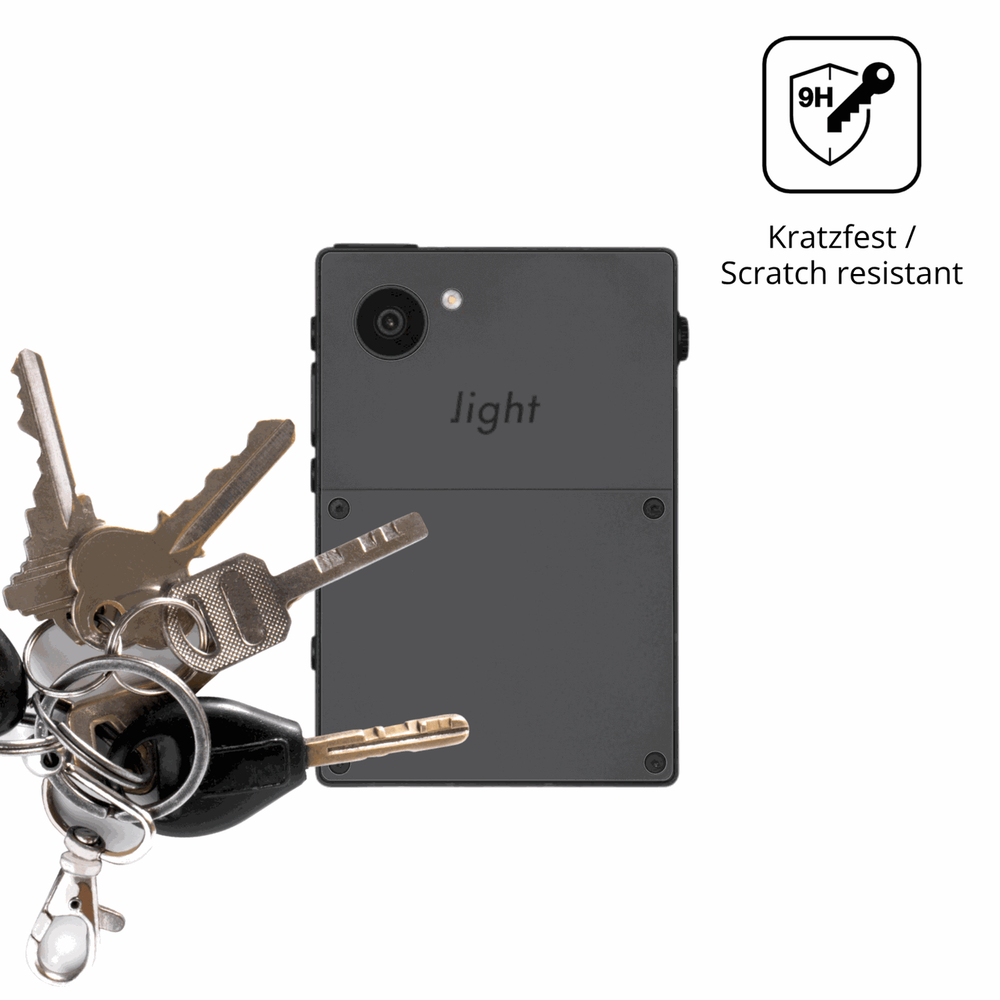 dipos Displayschutz für Light Phone 3 Rückseite, mattierte Oberfläche, robuste Festigkeit und perfekte Passform