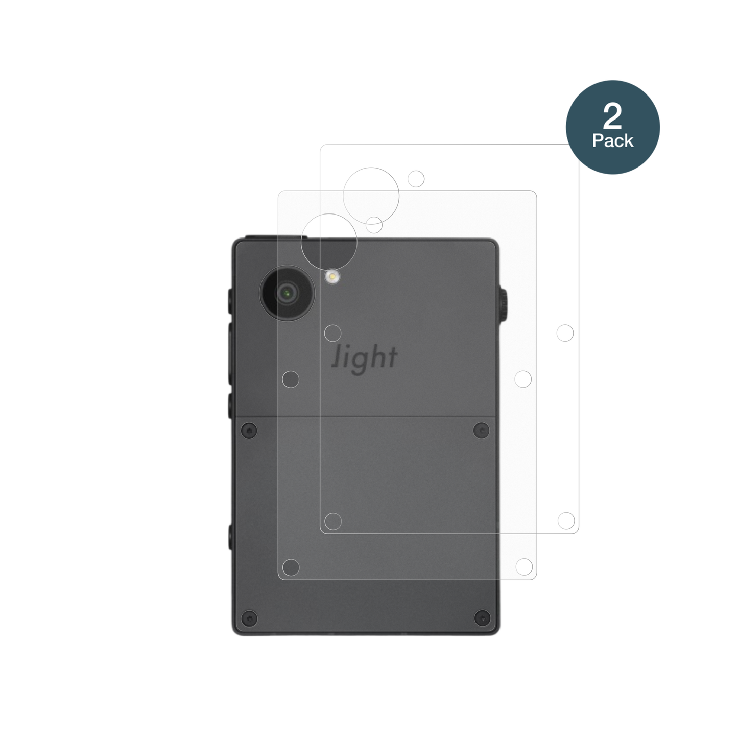 2x Screen Protector for Light Phone 3 Rückseite matte Flexible Glass 9H dipos