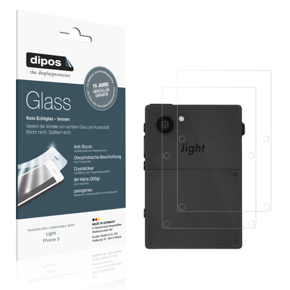 2x 9H Schutzfolie für Light Phone 3 Rückseite Panzerfolie