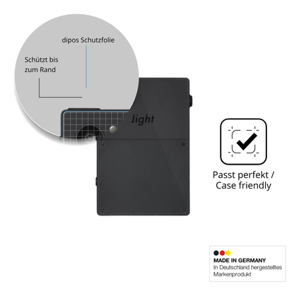 2x Screen Protector for Light Phone 3 Rückseite matte Flexible Glass 9H dipos