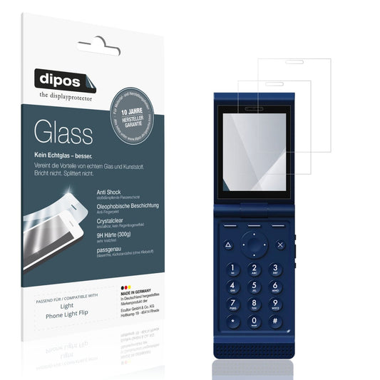 2x Screen Protector for Light Phone Light Flip Flexible Glass 9H dipos