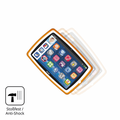 Schutz gegen Kratzer auf dem Lisciani Mio Tab 10 Tutor XL Glas durch Schlüssel, Stöße gegen die Tischkante oder Stürze