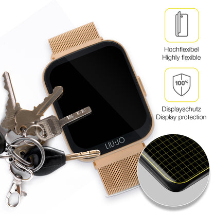 dipos Displayschutz für Liu Jo Smartwatch Voice Mini, transparente Oberfläche, geringe Dicke und perfekte Passform