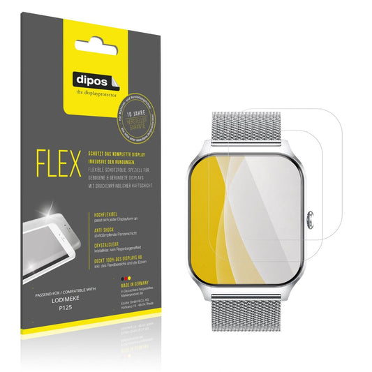 2x Screen Protector for LODIMEKE P125 Protective Film covers 100% dipos Flex