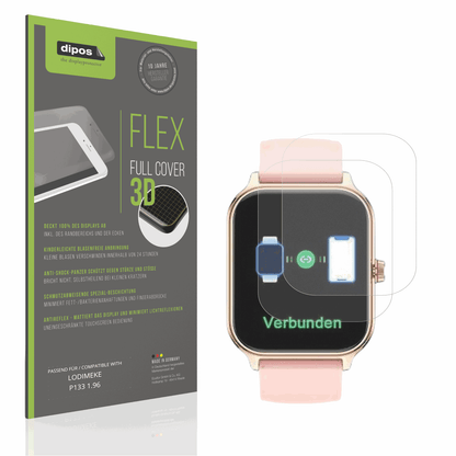 Matte Displayschutzfolie von dipos passend für LODIMEKE P133 1.96, 100% Displayabdeckung und blasenfreie Montage