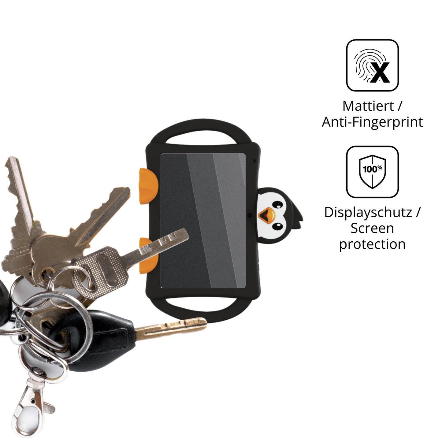 dipos Displayschutz für Logicom Logikids 11P, mattierte Oberfläche, Blickschutzfilter und perfekter Passform