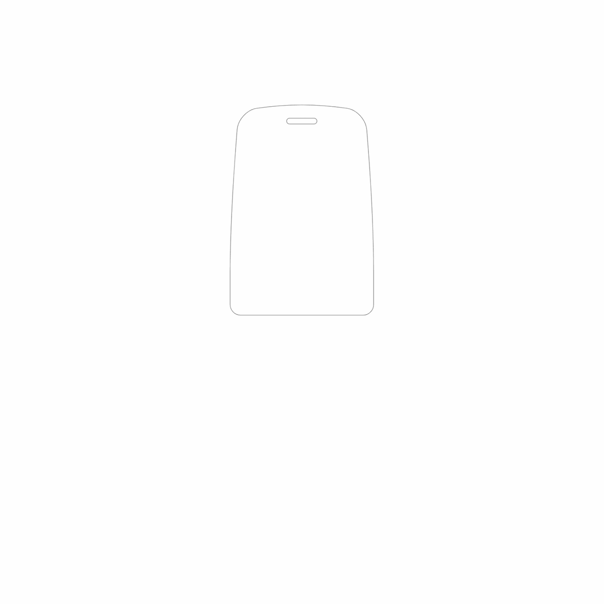 dipos Displayschutz für Logicom P197e, mattierte Oberfläche, geringe Dicke und perfekte Passform