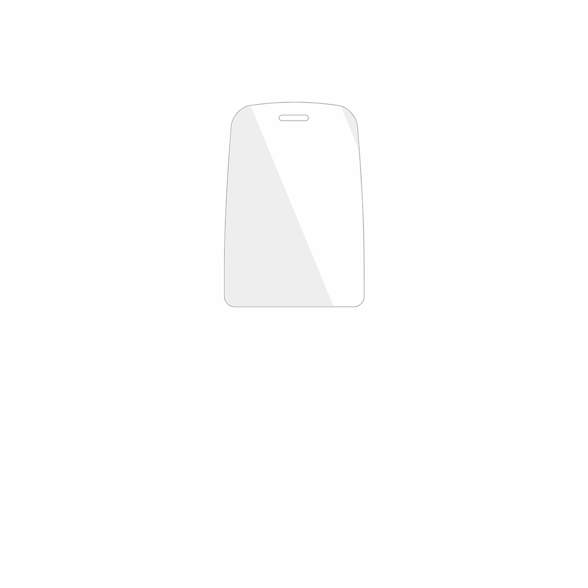 dipos Displayschutz für Logicom P199e, transparente Oberfläche, geringe Dicke und perfekte Passform