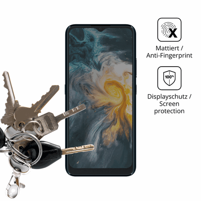 dipos Displayschutz für Logicom Solar Pro, mattierte Oberfläche, Blickschutzfilter und perfekter Passform