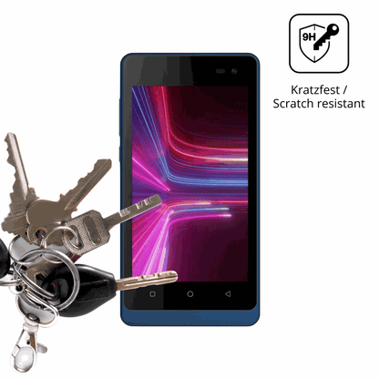 dipos Displayschutz f�r Logicom Wave, transparente Oberfl�che, perfekte Passform auch f�r die Rundungen