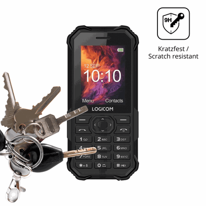 dipos Displayschutz für Logicom Xtrem 40 Pro, mattierte Oberfläche, robuste Festigkeit und perfekte Passform