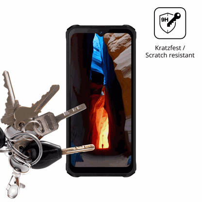 dipos Displayschutz für Logicom Xtrem 650, transparente Oberfläche, perfekte Passform auch für die Rundungen