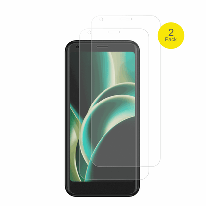 LogicomFive Pro mit aufgebrachter dipos Flex Schutzfolie, glasklare Darstellung ohne Einschränkungen