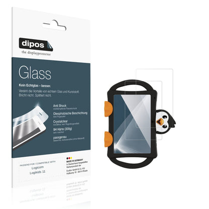 2x Screen Protector for Logicom Logikids 11 Flexible Glass 9H dipos