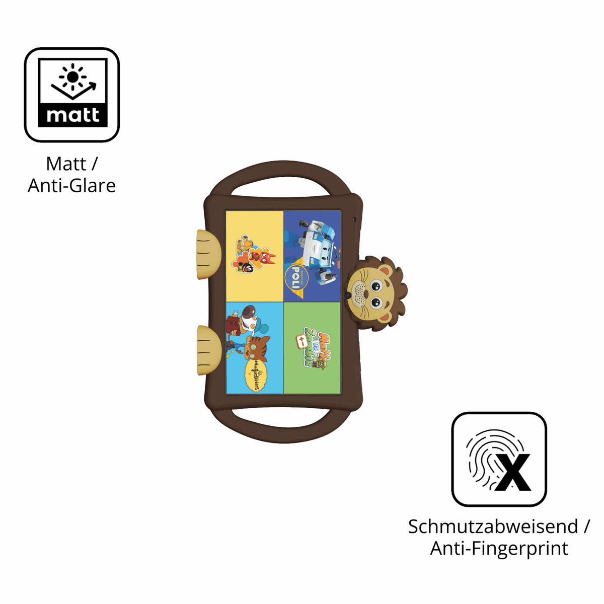 2x Screen Protector for Logicom Logikids Star Protection Anti Glare dipos