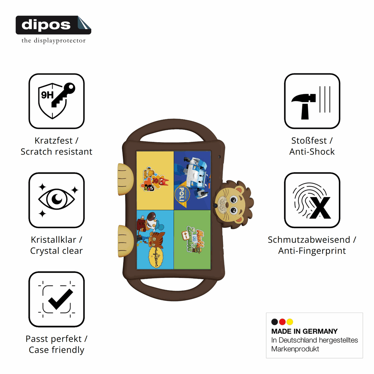 2x Screen Protector for Logicom Logikids Star Flexible Glass 9H dipos
