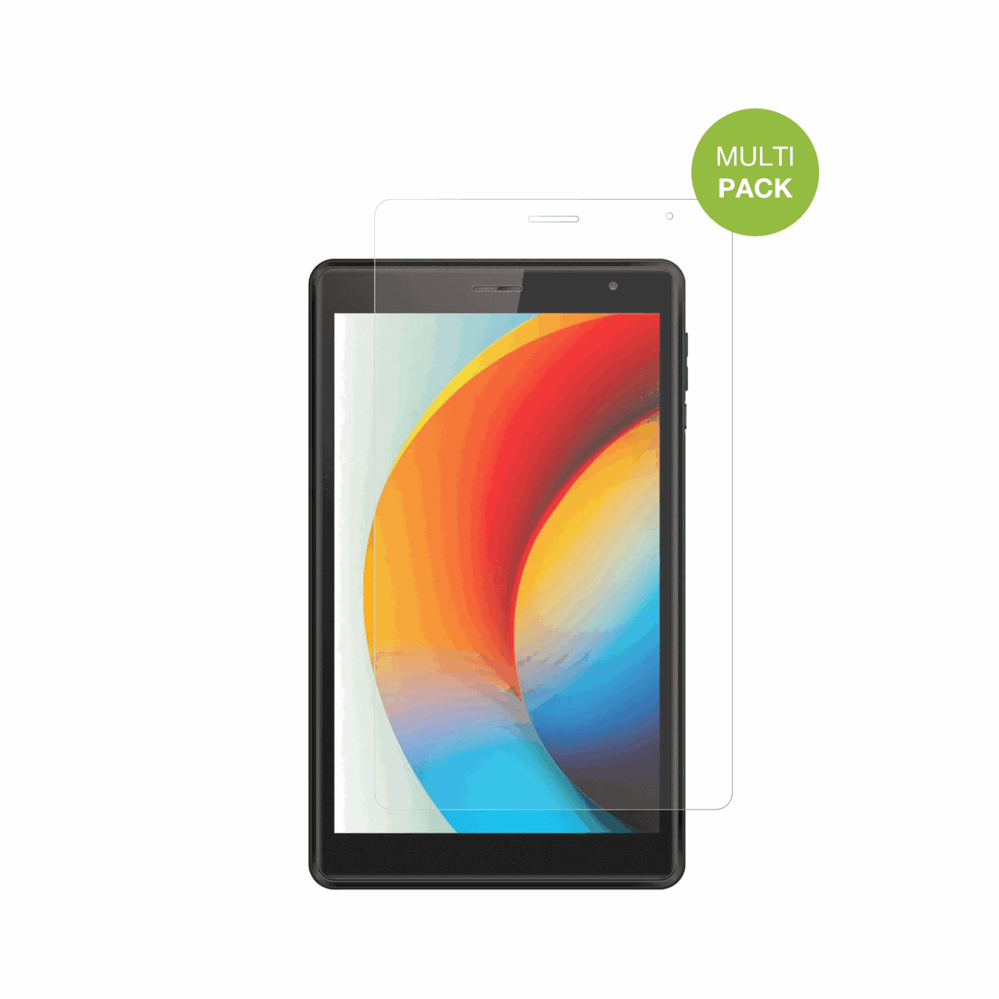 LogicomTab 80 8 Zoll mit aufgebrachter dipos Displayschutzfolie, die lästige Fingerabdrücke minimiert
