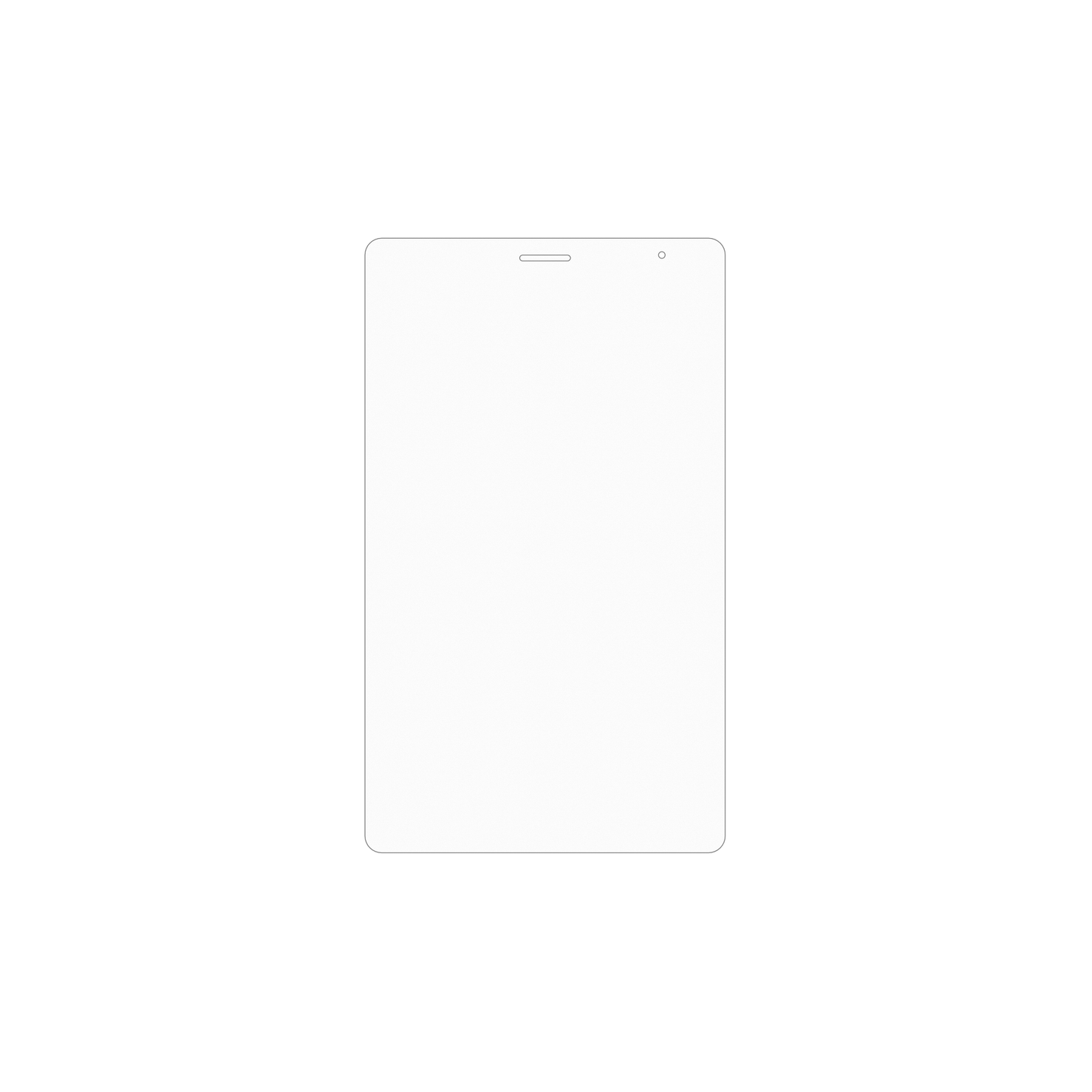 dipos Displayschutz für Logicom Tab 80 8 Zoll, mattierte Oberfläche, geringe Dicke und perfekte Passform