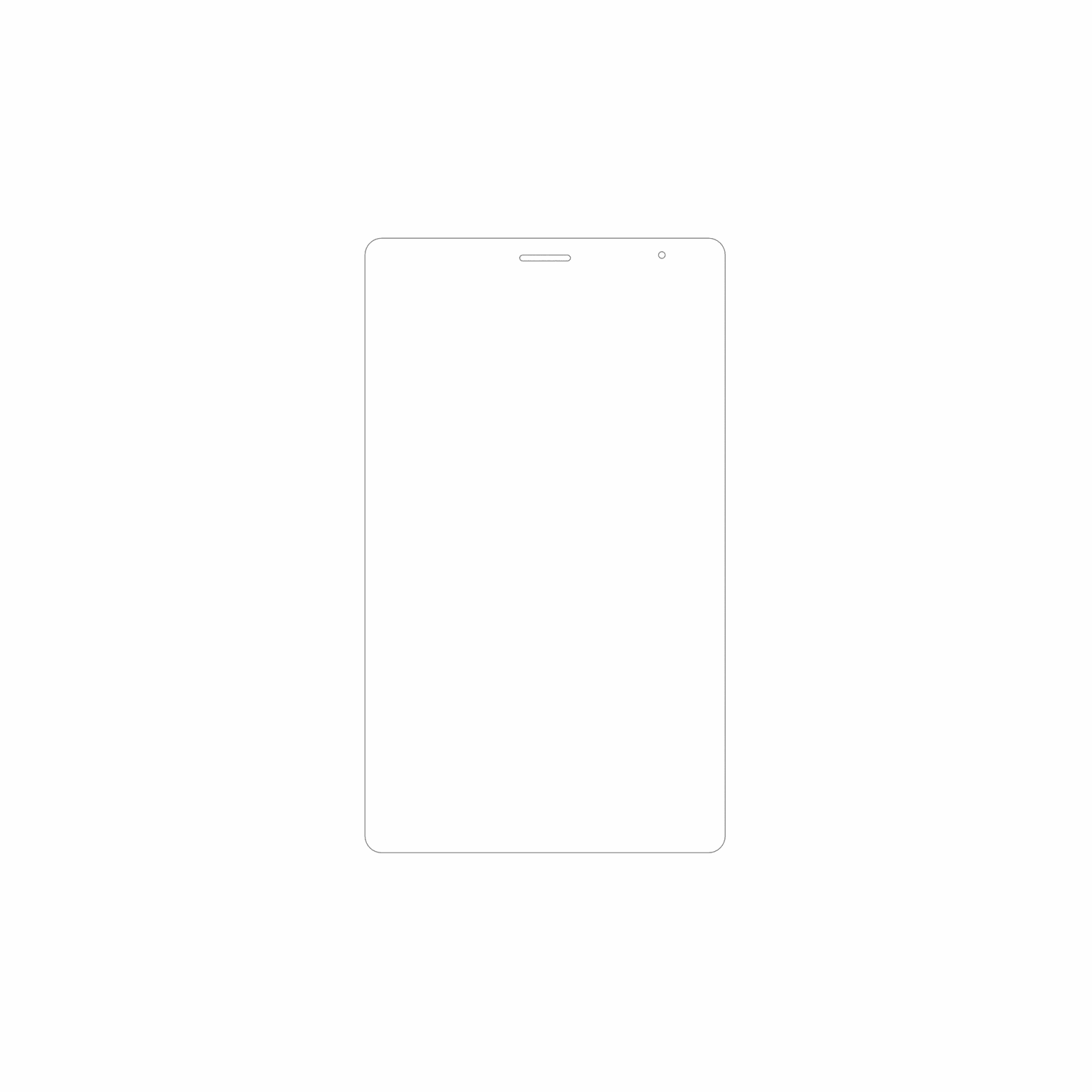 dipos Displayschutz für Logicom Tab 80 8 Zoll, mattierte Oberfläche, geringe Dicke und perfekte Passform
