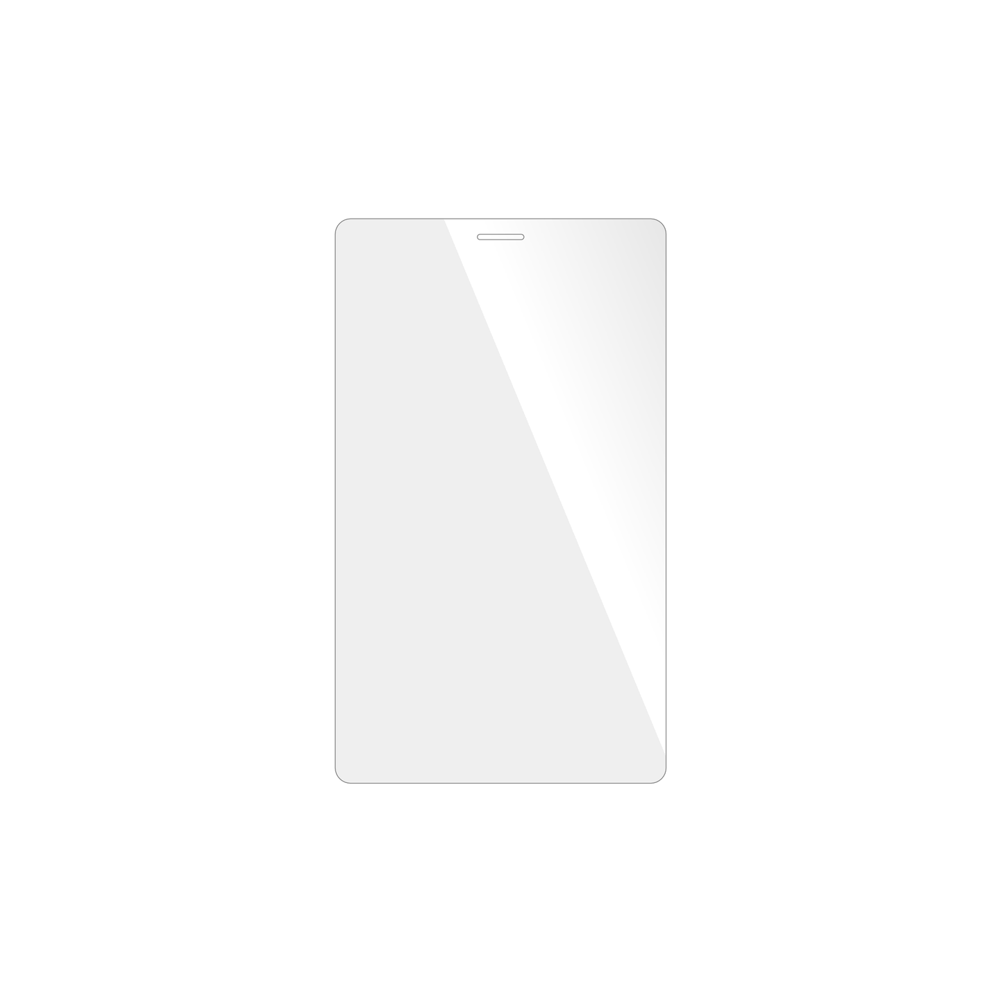 dipos Displayschutz für Logicom Tab 80 8 Zoll, transparente Oberfläche, geringe Dicke und perfekte Passform