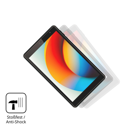 Schutz gegen Kratzer auf dem Logicom Tab 80 8 Zoll Glas durch Schlüssel, Stöße gegen die Tischkante oder Stürze