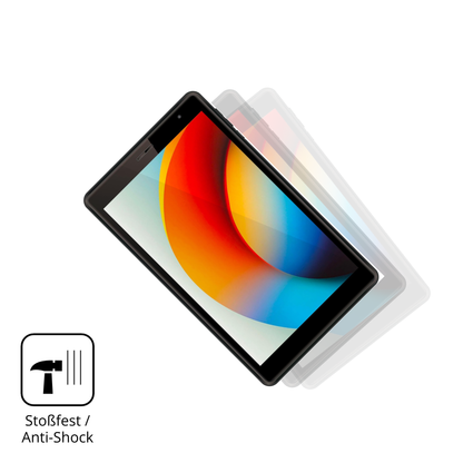 Schutz gegen Kratzer auf dem Logicom Tab 80 8 Zoll Glas durch Schlüssel, Stöße gegen die Tischkante oder Stürze