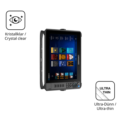 Dünne und klare Folie passend zugeschnitten für lowrancehds-12 pro