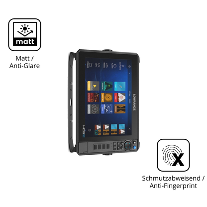 9H Hartbeschichtete, flexible Folie passend zugeschnitten für lowrancehds-12 pro