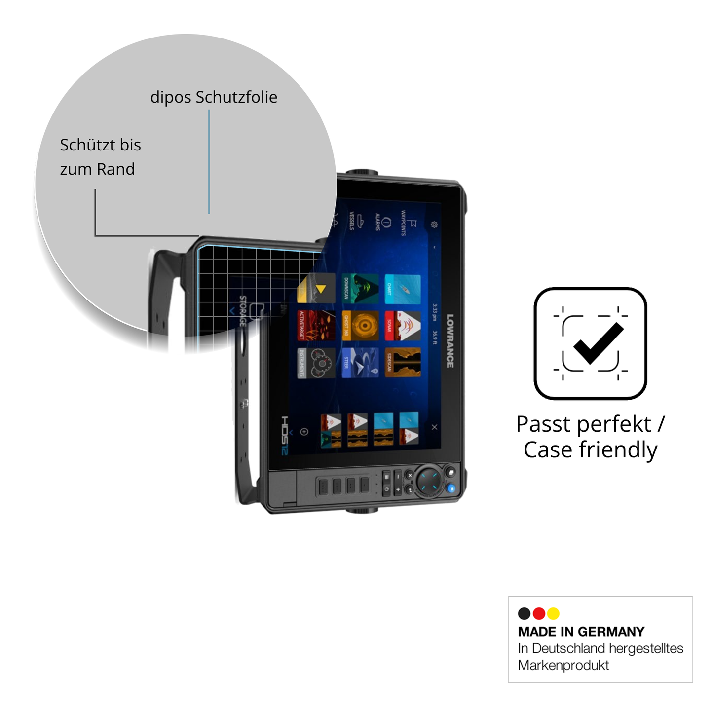 Besonders flexibler Displayschutz mit Anti-Shock-Schicht im Materialmix