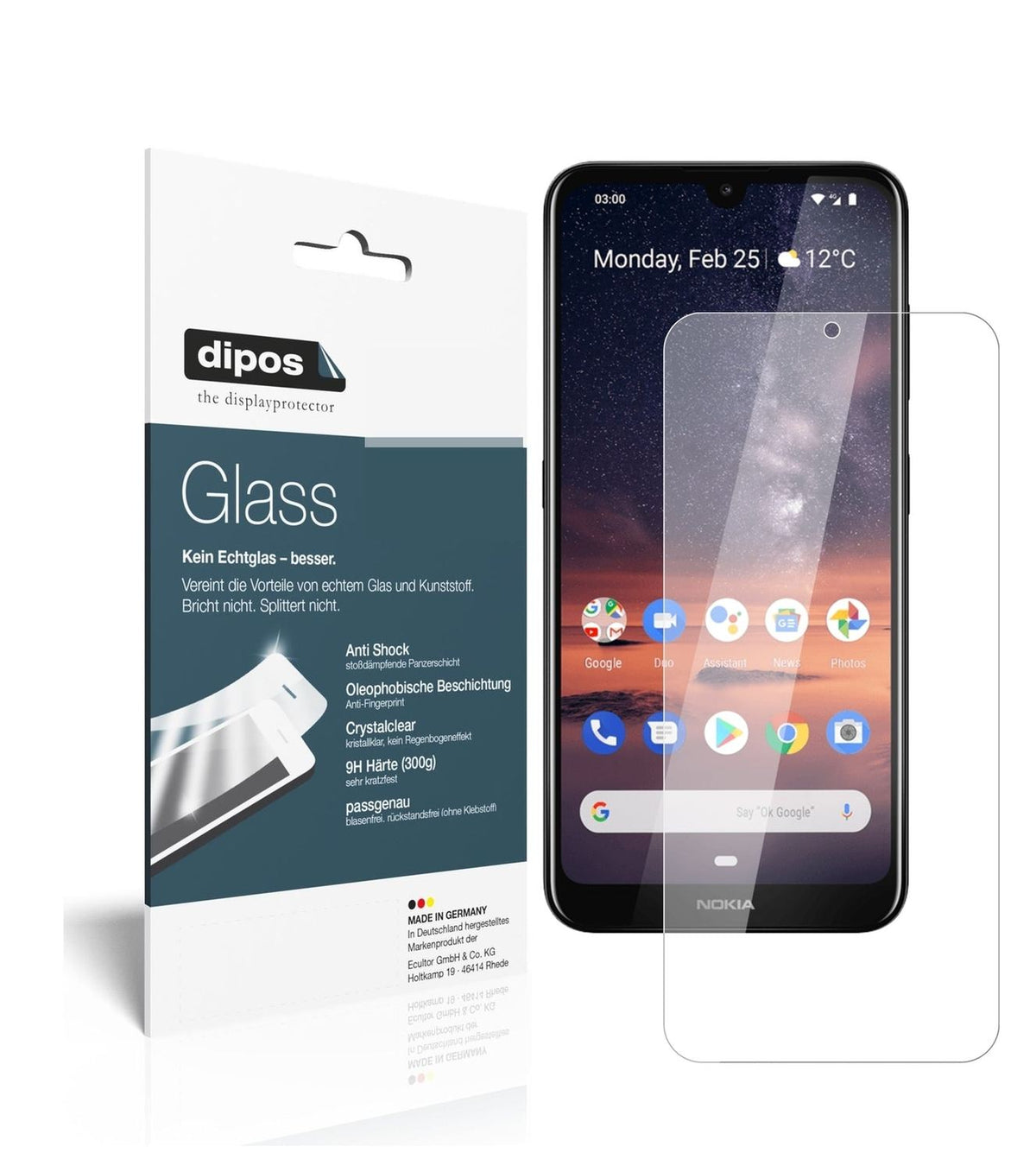 9H Clear Screen Protector for Nokia 46056 – Shatterproof, Crystal Clear | dipos