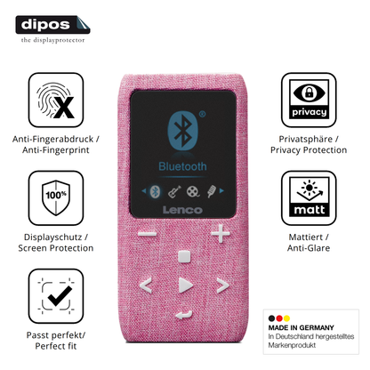 Privatsphäre-Schutz durch Sichtschutz-Folie passend zugeschnitten für LUCKDANO MP3-Player