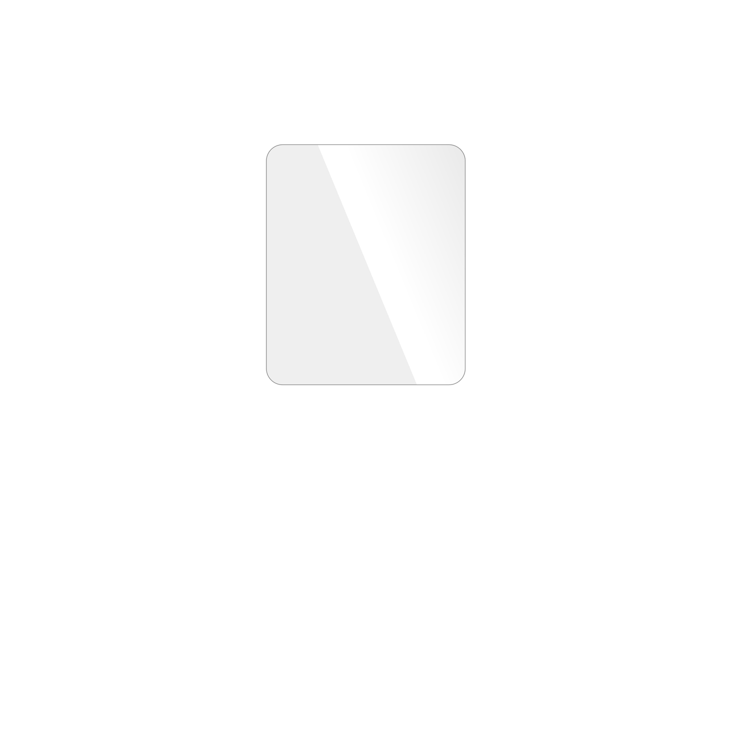 dipos Displayschutz für LUCKDANO MP3-Player, transparente Oberfläche, geringe Dicke und perfekte Passform