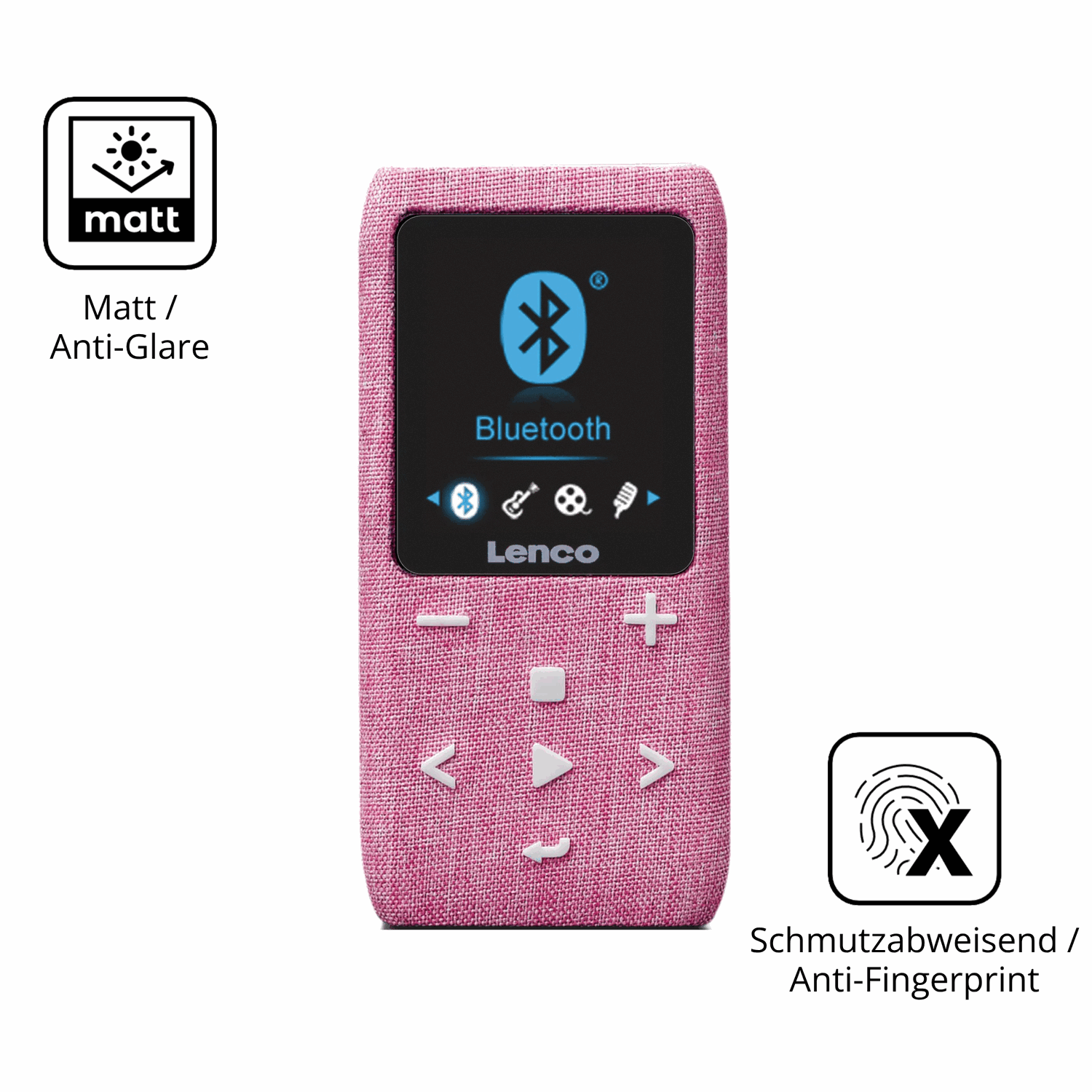 9H Hartbeschichtete, flexible Folie passend zugeschnitten für LUCKDANO MP3-Player