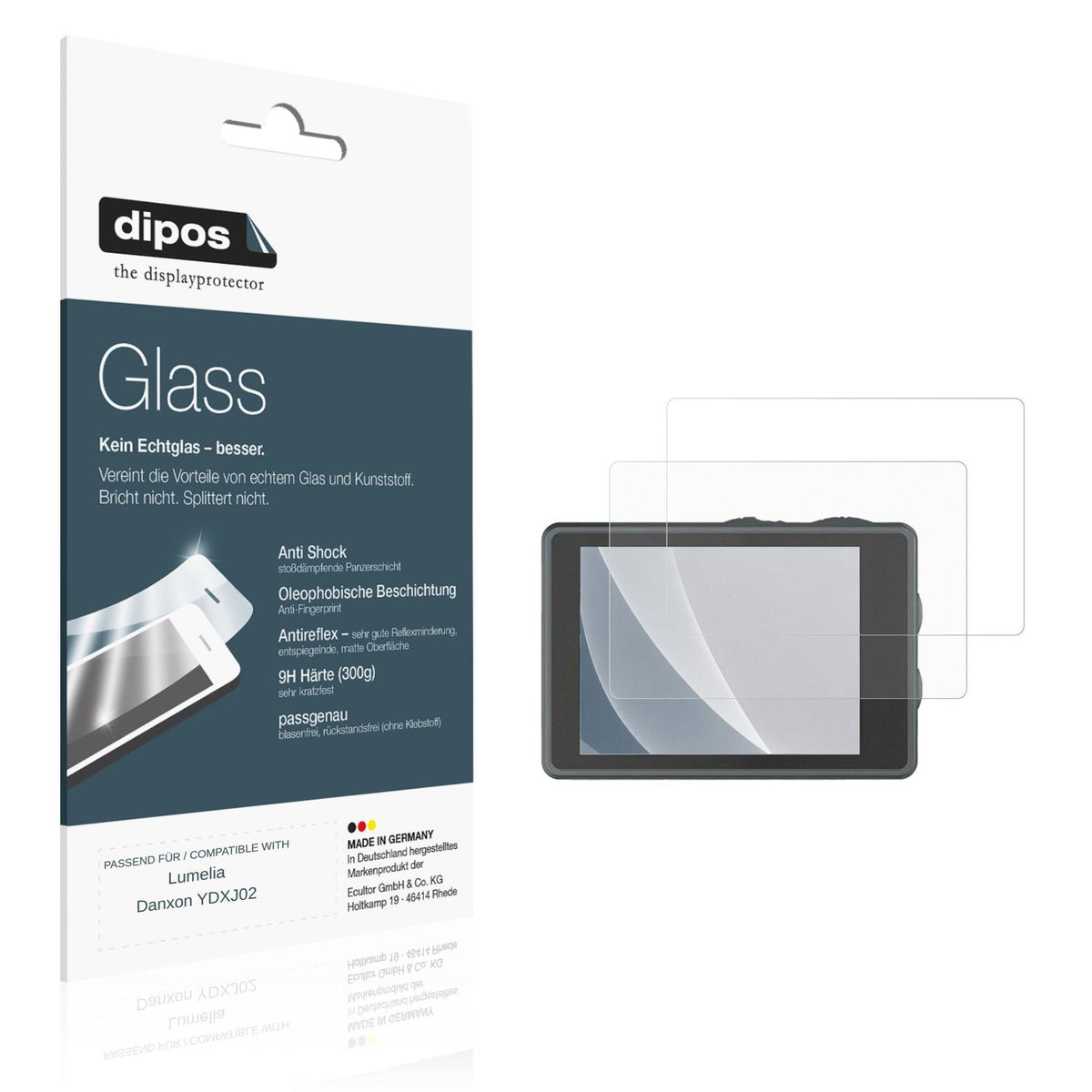 2x Screen Protector for Lumelia Danxon YDXJ02 matte Flexible Glass 9H dipos