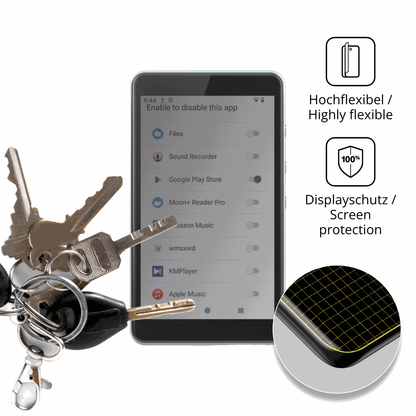 dipos Displayschutz für Luoran M4 Pro, mit Blickschutzfilter und perfekter Passform auch für die Rundungen