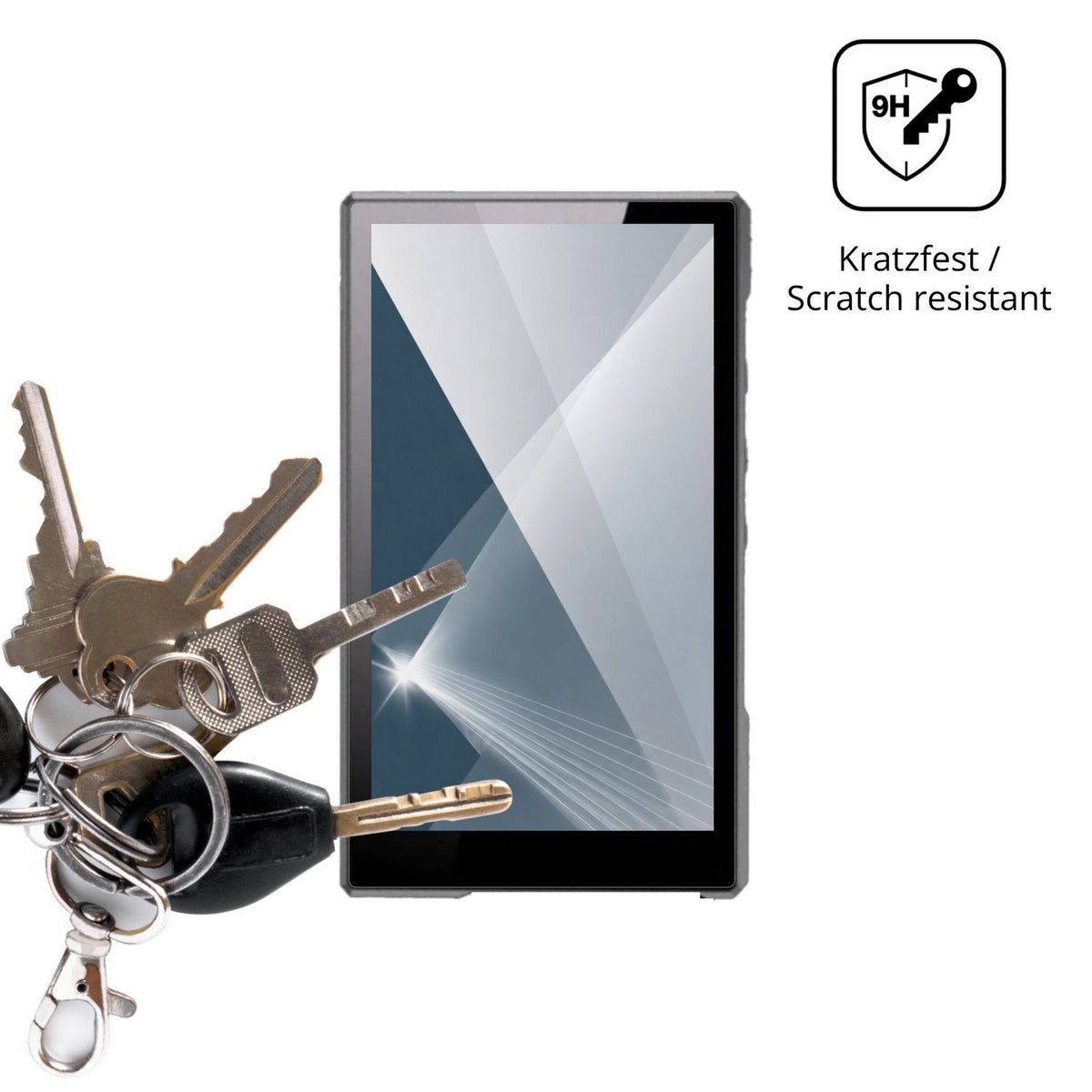 dipos Displayschutz für Luoran N2, transparente Oberfläche, perfekte Passform auch für die Rundungen