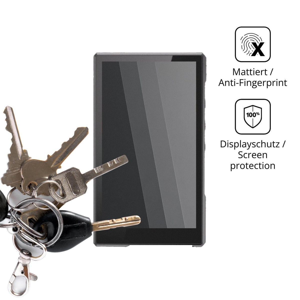dipos Displayschutz für Luoran N2, mattierte Oberfläche, Blickschutzfilter und perfekter Passform