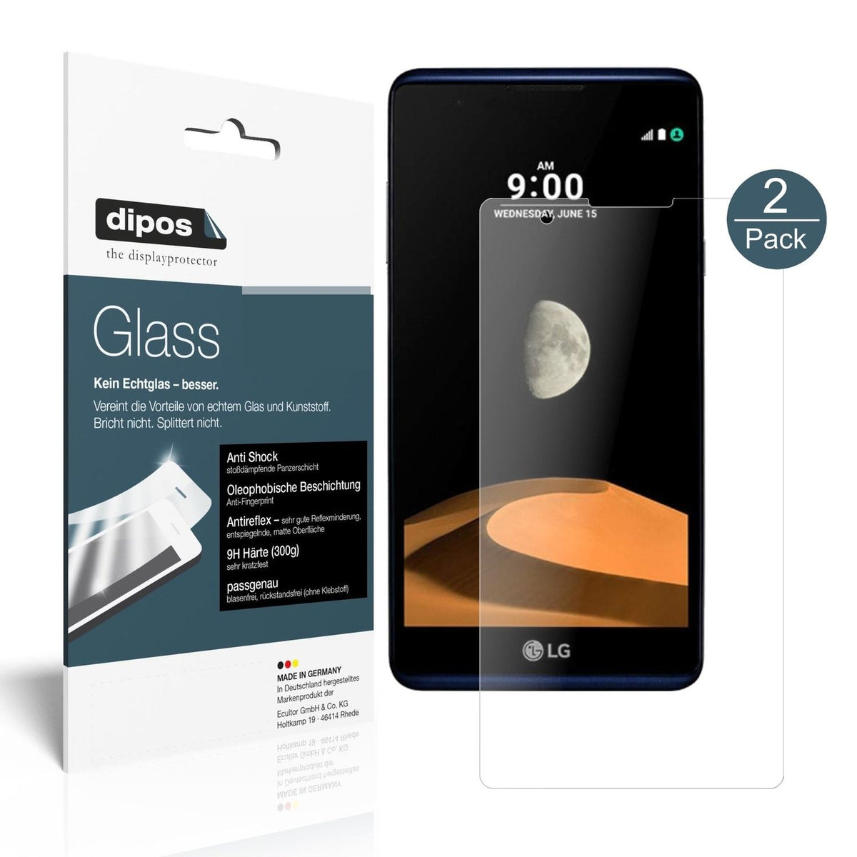 1x 9H Matte Screen Protector for LG X calibur Tempered Glass