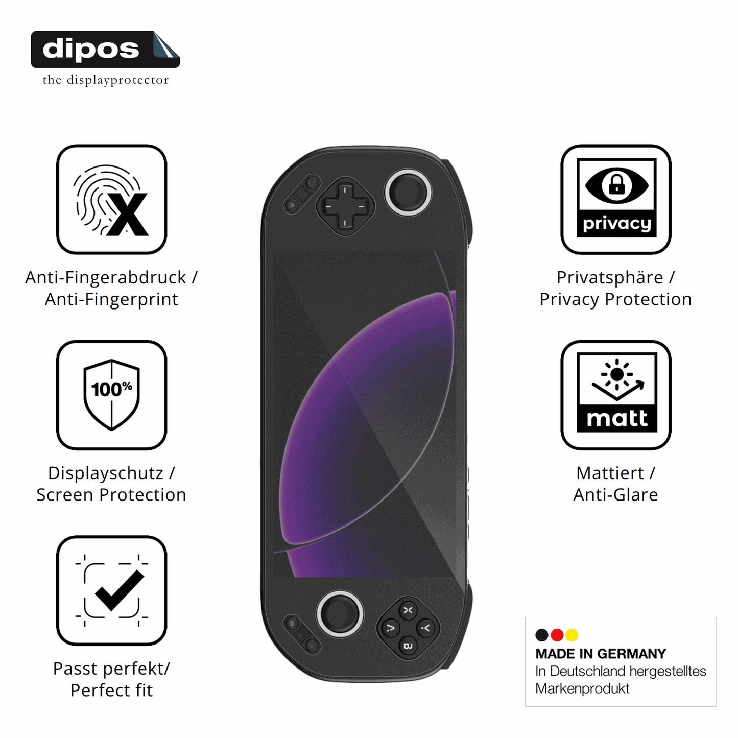 Screen Protector for MANGMI Pocket Max Privacy Filter 4-Way Protection dipos