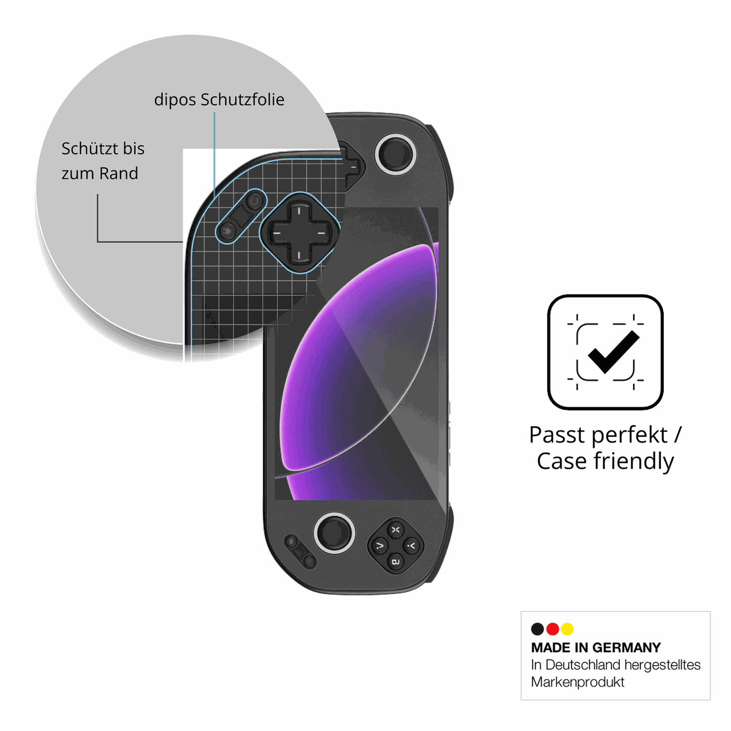 2x Screen Protector for MANGMI Pocket Max matte Flexible Glass 9H dipos
