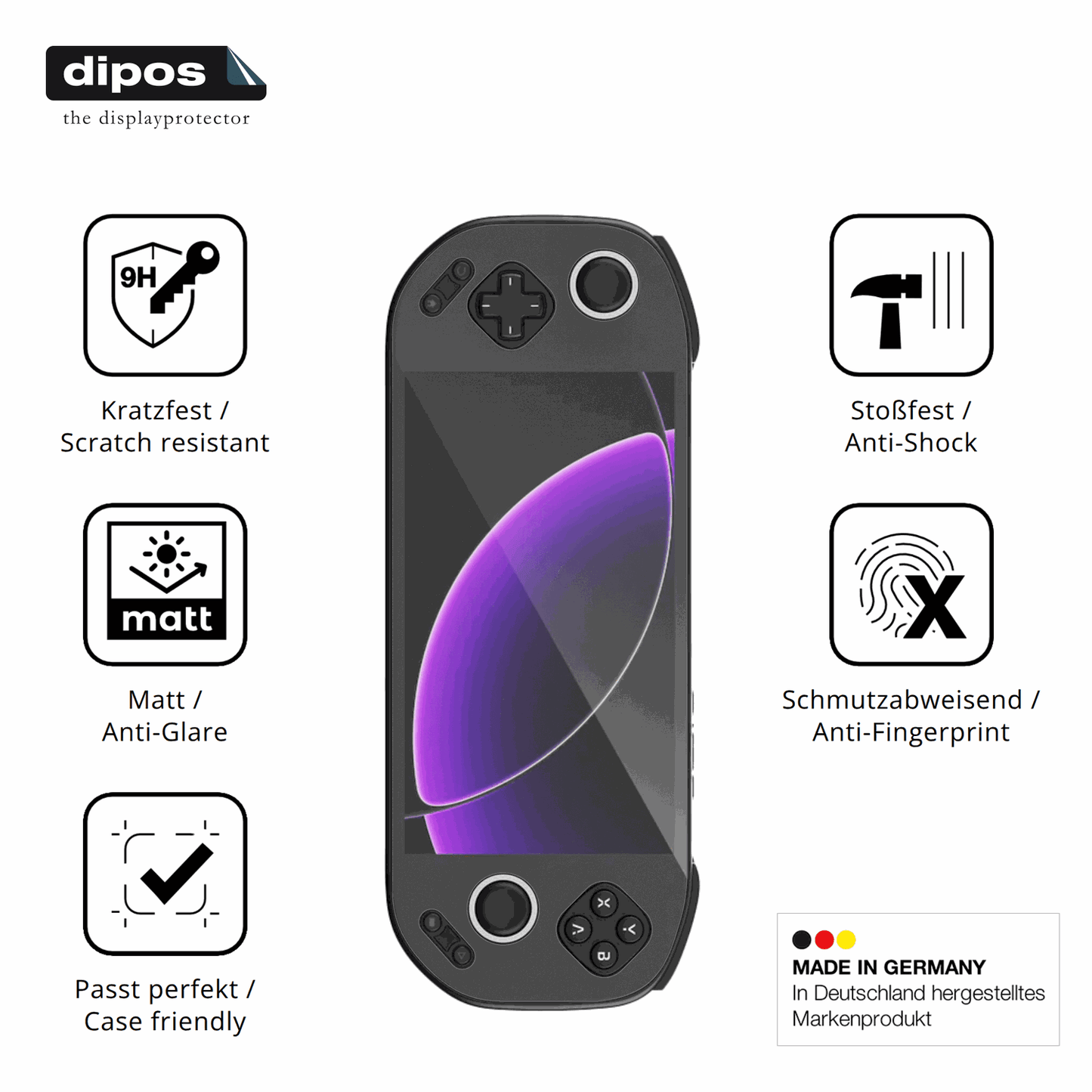 2x Screen Protector for MANGMI Pocket Max matte Flexible Glass 9H dipos