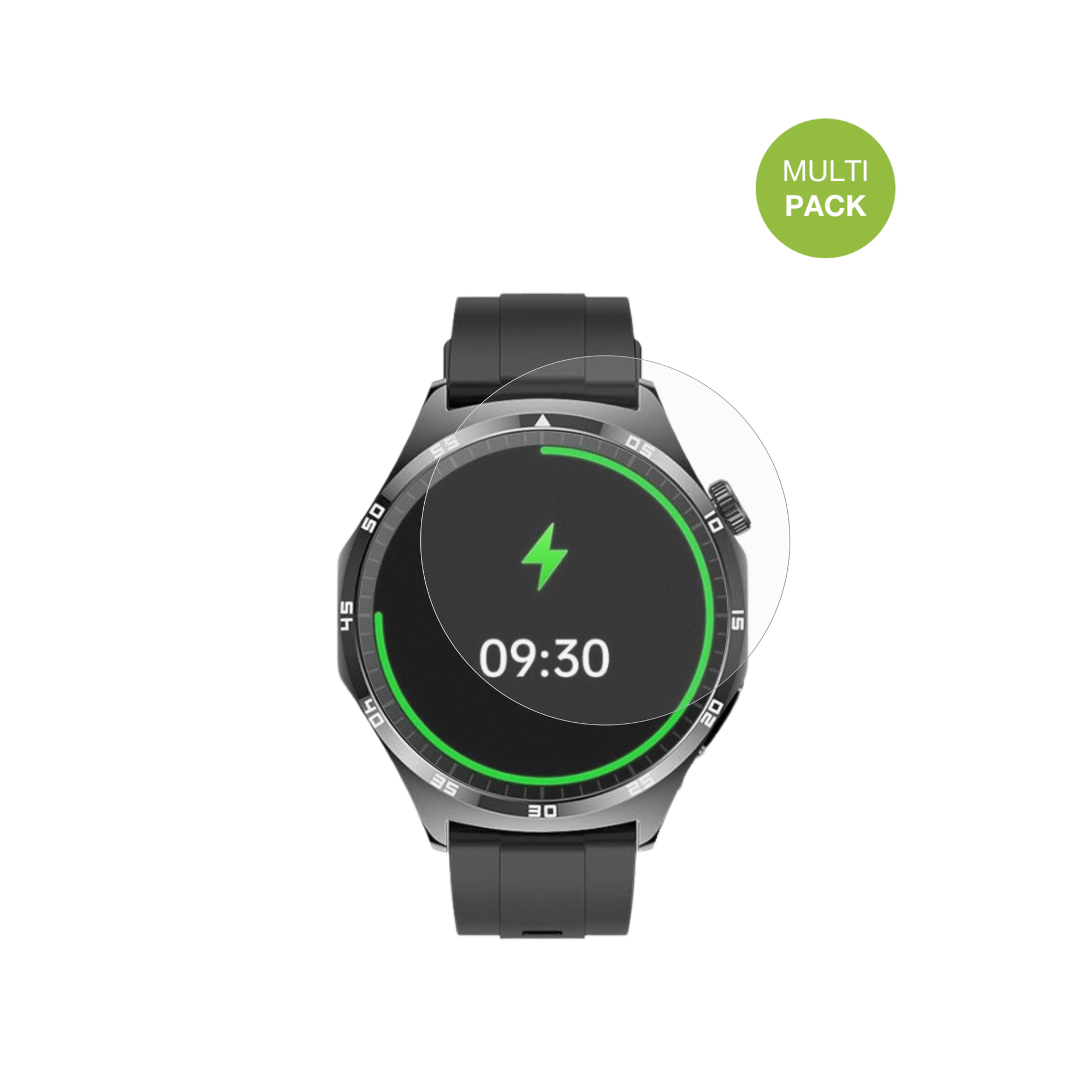 marsyu1.43 zoll smartwatch mit aufgebrachter dipos Displayschutzfolie, die lästige Fingerabdrücke minimiert