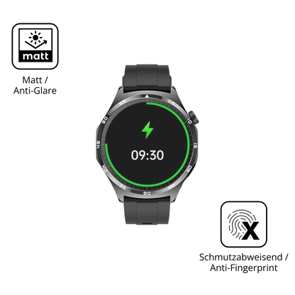 Dünne und entspiegelnde Folie passend zugeschnitten für marsyu1.43 zoll smartwatch