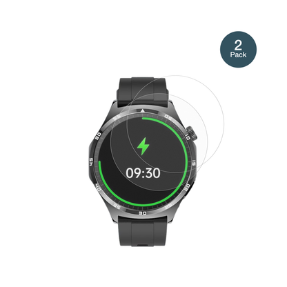 marsyu1.43 zoll smartwatch mit aufgebrachter dipos Panzerfolie, die lästige Fingerabdrücke minimiert